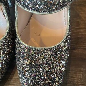 FABULOUS! JCrew Glitter Block Heels in excellent condition!
